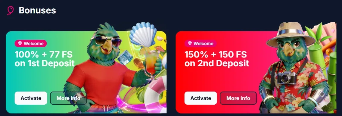 Lukkly hoş geldin bonusları: 1. yatırımda %100 + 77 FS, 2. yatırımda %150 + 150 FS